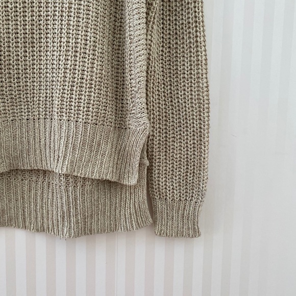 Knit Mock Neck Sweater with Split Hem - Picture 10 of 10